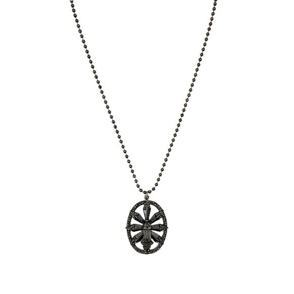 VIRGINS SAINTS & ANGELS VSA Twilight Virgin Charm in Gunmetal